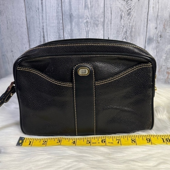 DUNHILL leather clutch bag in black - Picture 15 of 17